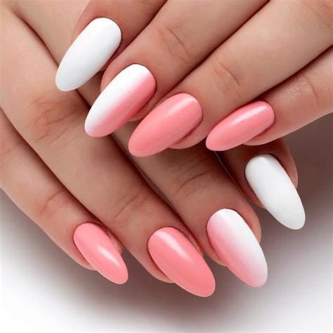 white nails ombre|white ombre nail design.